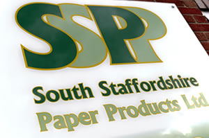 South Staffordshire Paper Products Ltd Signage